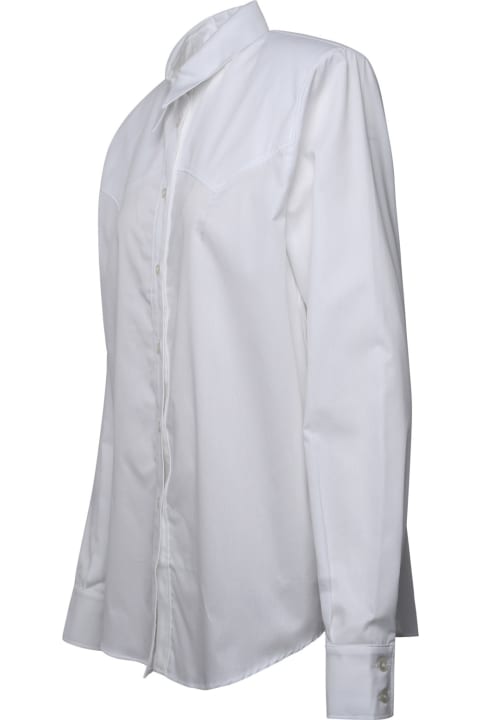 The Andamane Topwear for Women The Andamane Nashville White Cotton Shirt