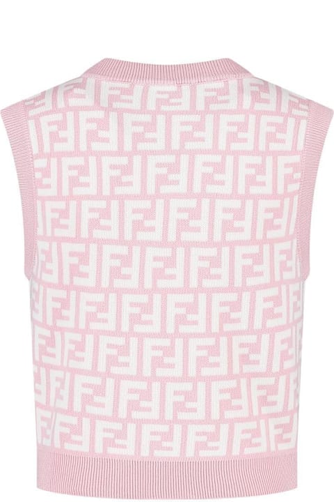 Fendi Topwear for Girls Fendi Junior Jersey Top
