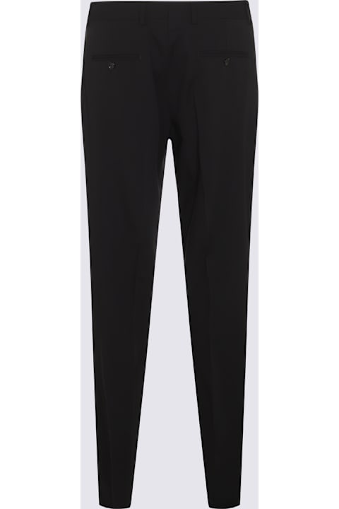 Lardini Pants for Men Lardini Black Wool Pants