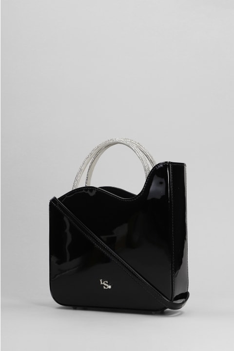Le Silla Totes for Women Le Silla Ivy Shoulder Bag In Black Patent Leather