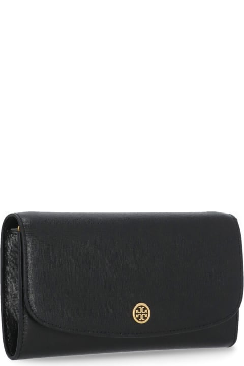 Wallets for Women Tory Burch Robinson Crossbody Bag In Black Leather
