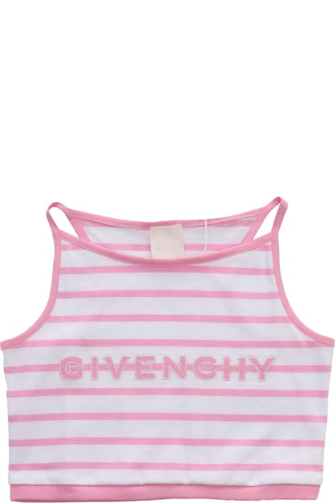 Givenchy Topwear for Girls Givenchy Striped Top With Logo