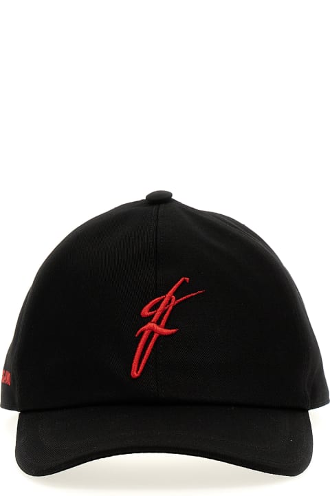 Ferragamo Hats for Men Ferragamo Logo Embroidery Cap