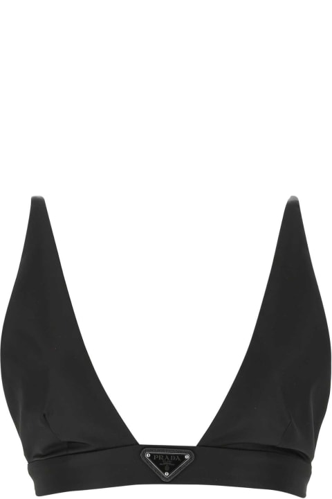 Clothing for Women Prada Black Re-nylon Top