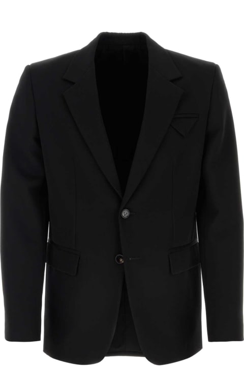 Clothing for Men Bottega Veneta Black Wool Blazer
