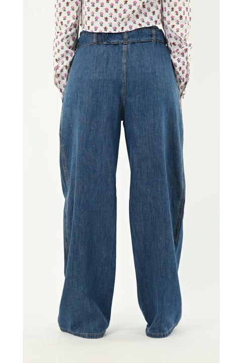 Jeans for Women Philosophy di Lorenzo Serafini Oversized Denim Trousers