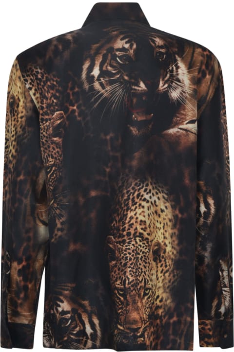 ウィメンズ新着アイテム Roberto Cavalli Printed Tiger Shirt