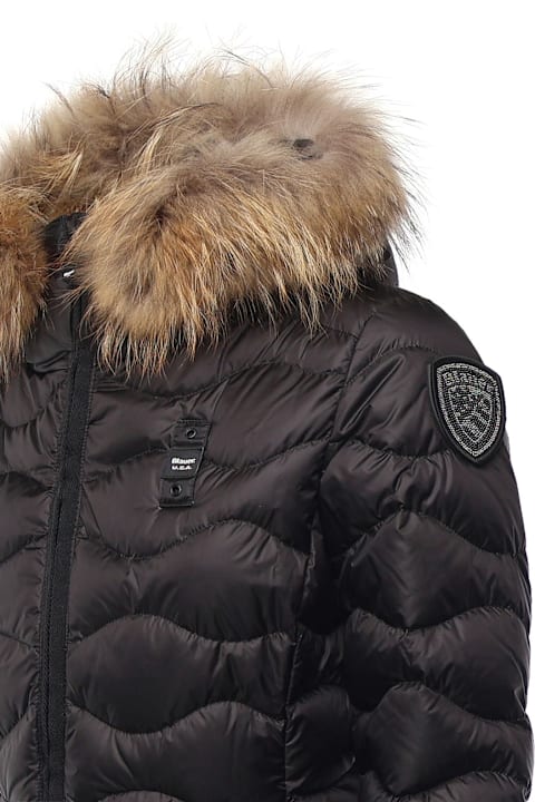 Blauer Coats & Jackets for Women Blauer Down Jacket With Fur Trim Aldie Blauer