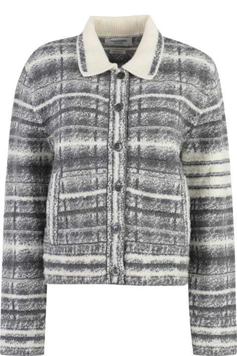 Thom Browne Sweaters for Women Thom Browne Checked Wood Jacket