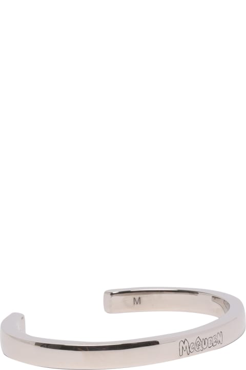 Alexander McQueen Men Alexander McQueen Graffiti Cuff Bracelet