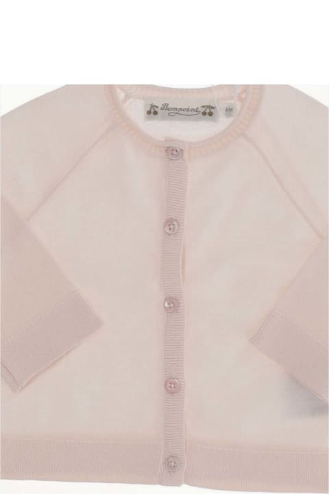 Topwear for Baby Girls Bonpoint Cotton Cardigan
