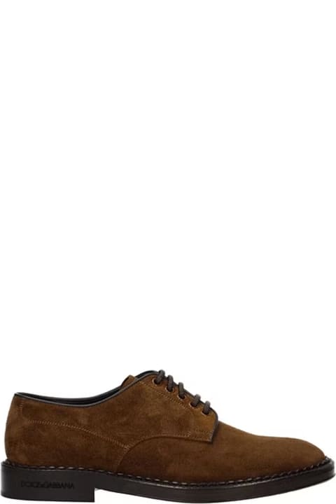 Dolce & Gabbana Laced Shoes for Men Dolce & Gabbana Suede Derbies
