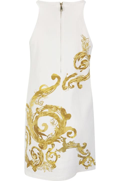 Homeware Versace Jeans Couture Watercolour Couture Sleeveless Mini Dress Versace Jeans Couture