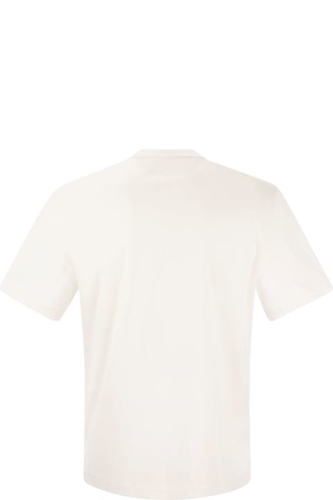 Brunello Cucinelli Clothing for Men Brunello Cucinelli Crew-neck T-shirt In Cotton Jersey With Logo