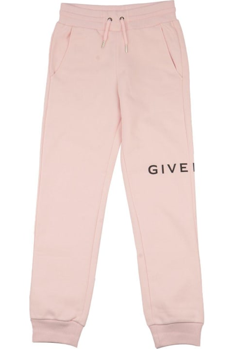 Givenchy for Girls Givenchy Logo Printed Drawstring Pants