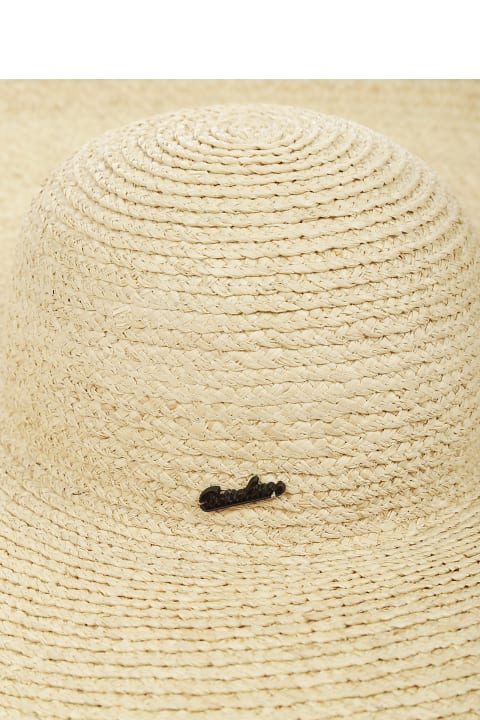 ウィメンズ Borsalinoの帽子 Borsalino Treccia Rafia Large Brim