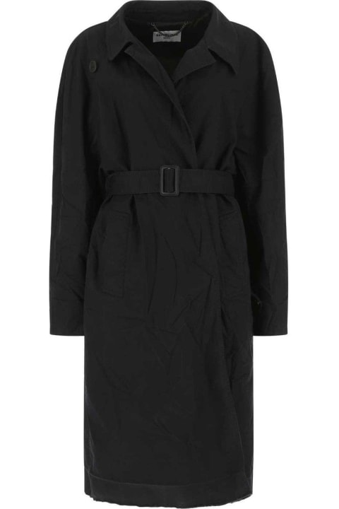 Balenciaga Clothing for Women Balenciaga Belted Long-sleeved Coat