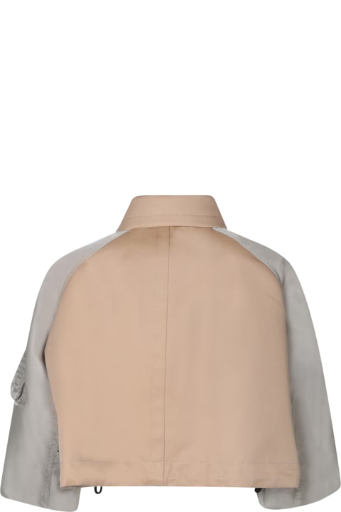 Sacai Coats & Jackets for Women Sacai Button Detailed Cropped Jacket