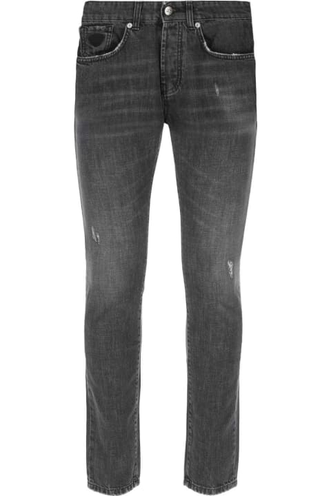 John Richmond Jeans for Men John Richmond Charcoal Grey Denim Jeans