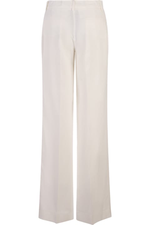 Parosh Pants & Shorts for Women Parosh White Palazzo Trousers
