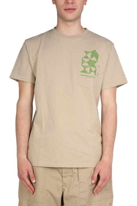 Engineered Garments Topwear for Men Engineered Garments Logo Print T-shirt