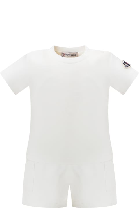 Fashion for Baby Boys Moncler Romper Suit And T-shirt Set