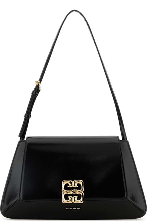Givenchy حقائب الكتف لـ السيدات Givenchy Black Leather 4g Liquid Shoulder Bag