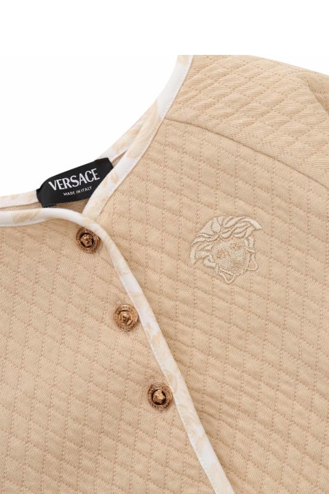Topwear for Baby Girls Versace Versace Quilted Jersey