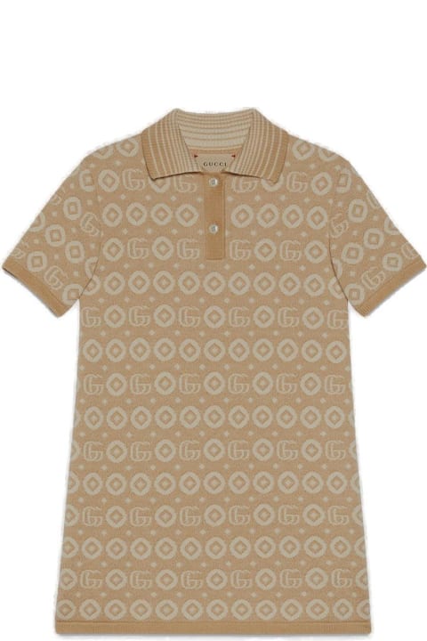 Gucci Kids Gucci Monogram Short-sleeved Dress