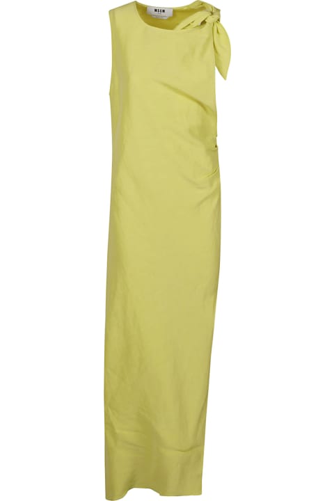 Fashion for Women MSGM Side Slit Sleeveless Long Dress