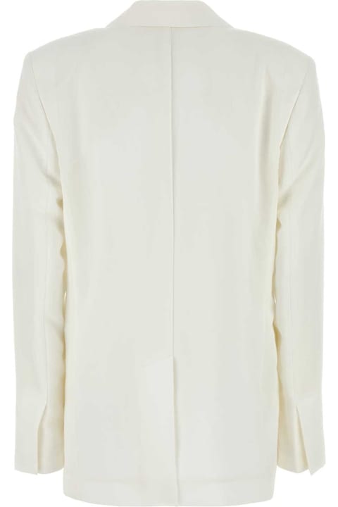 Blumarine Coats & Jackets for Women Blumarine White Gabardine Blazer