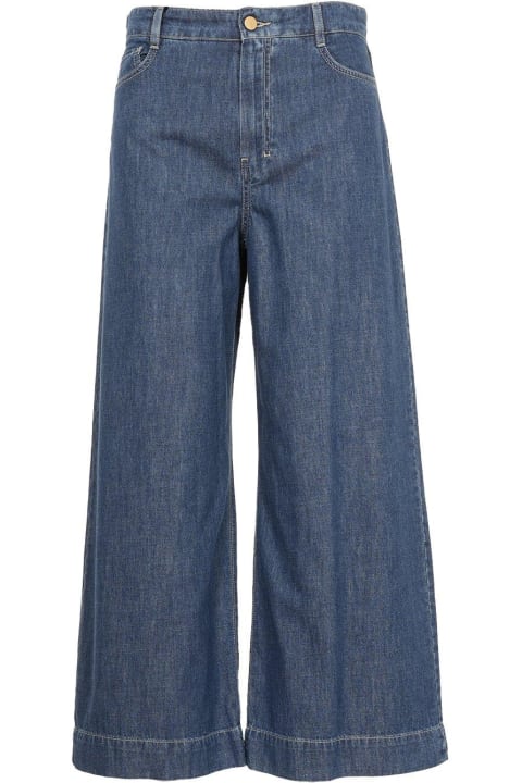 Jeans for Women 'S Max Mara Button Detailed Wide Leg Jeans 's Max Mara