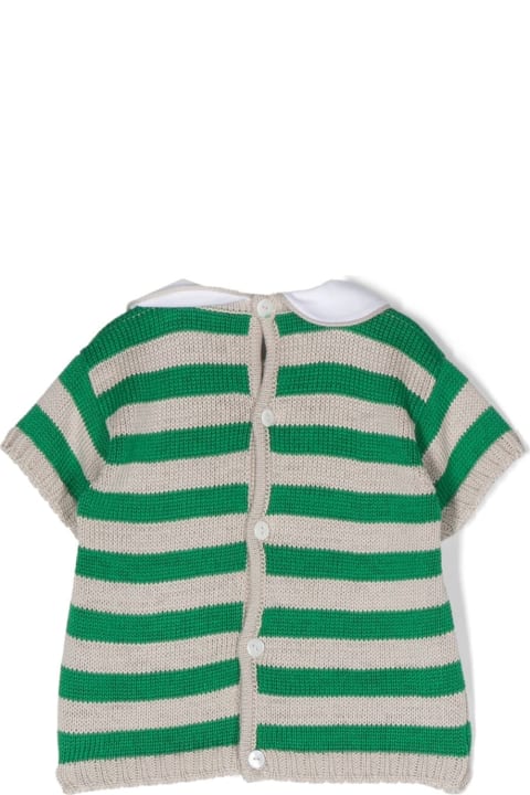 Topwear for Baby Girls Little Bear Striped Shirt