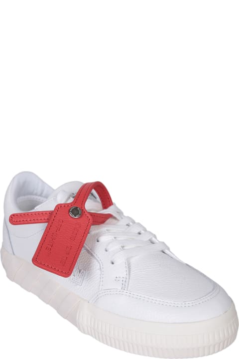 Off-White for Women Off-White Low Vulcan Leather Sneakers In White