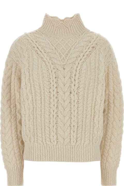 Homeware Marant Étoile Ivory Cotton Blend Bolinea Sweater