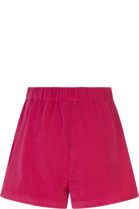 Moncler Clothing for Women Moncler Fuchsia Terry Shorts