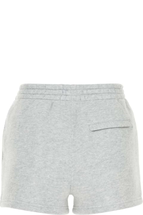 T by Alexander Wang Women T by Alexander Wang Melange Grey Cotton Blend Shorts