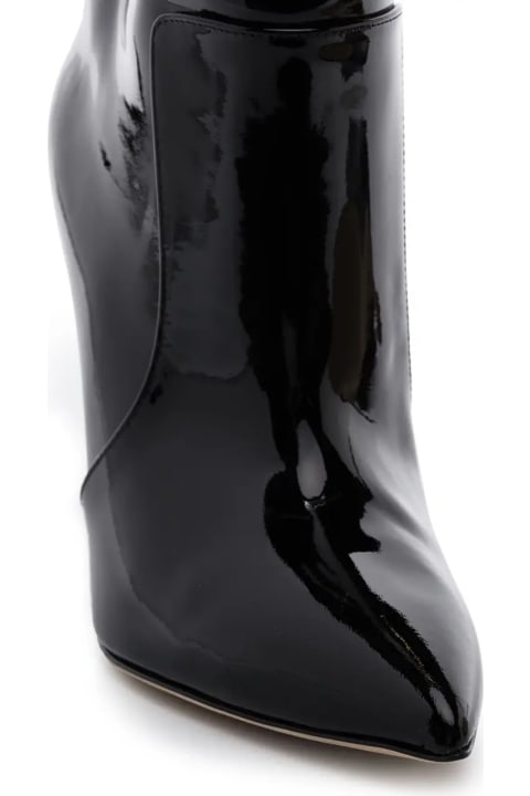ウィメンズ Paris Texasのシューズ Paris Texas 105 Stiletto Boot In Black Patent Leather