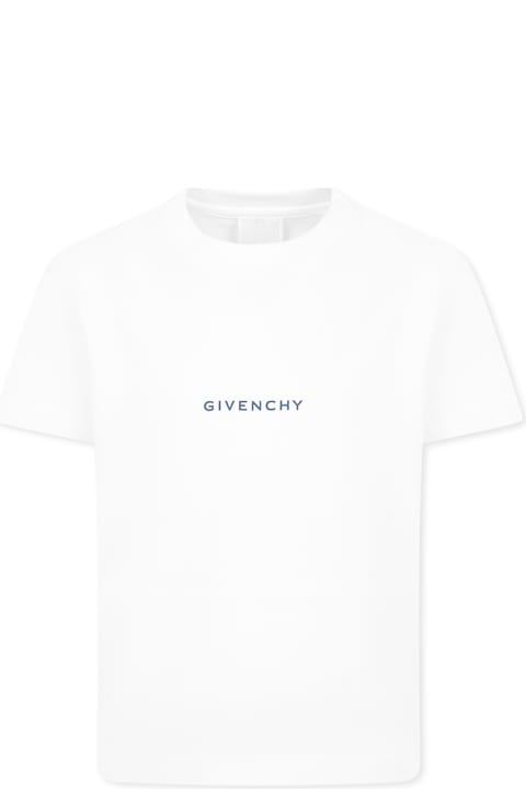 Homeware Givenchy White T-shirt For Boy With Logo