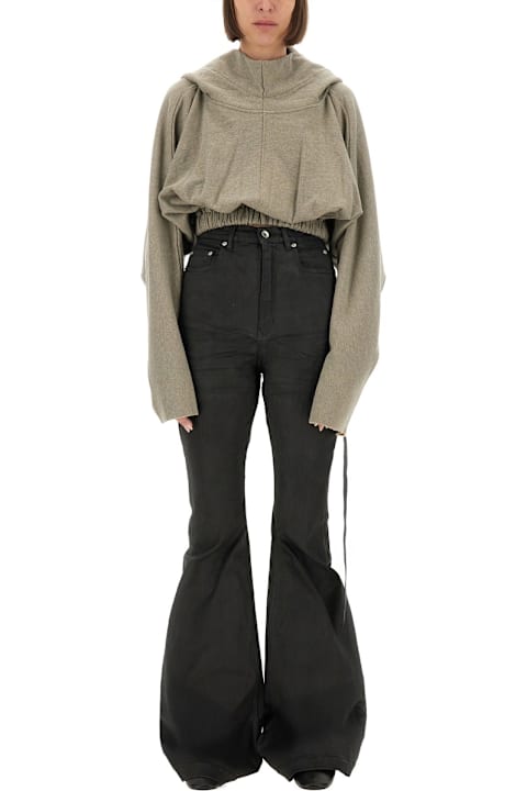 Homeware DRKSHDW Cropped Hooded Tunic Sweatshirt