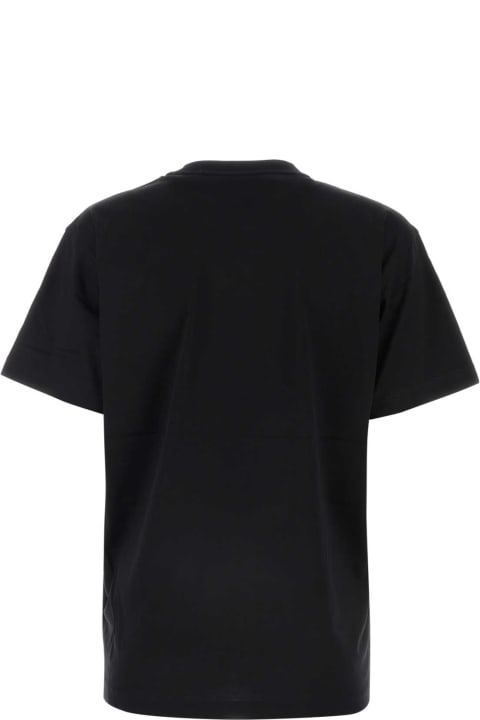 ウィメンズ新着アイテム Burberry Black Cotton T-shirt