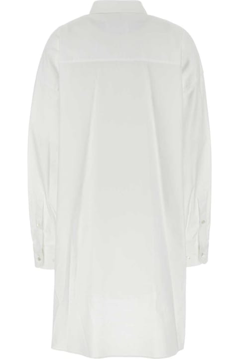 ملابس علوية لـ السيدات Maison Margiela White Oxford Shirt Dress