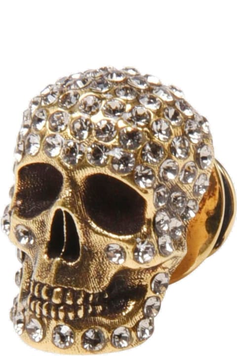 Embellished Skull Pin