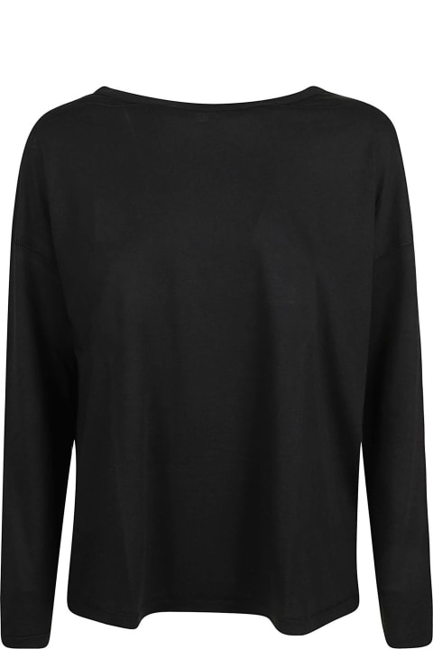 Majestic Filatures Topwear for Women Majestic Filatures Majestic T-shirts And Polos Black