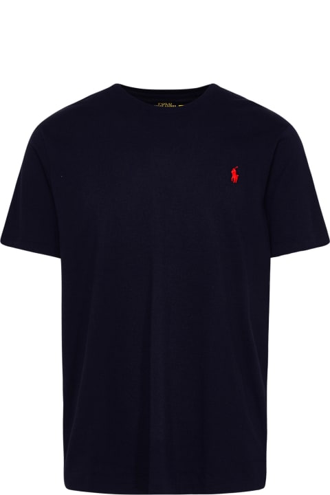 Clothing for Men Ralph Lauren Blue Cotton T-shirt