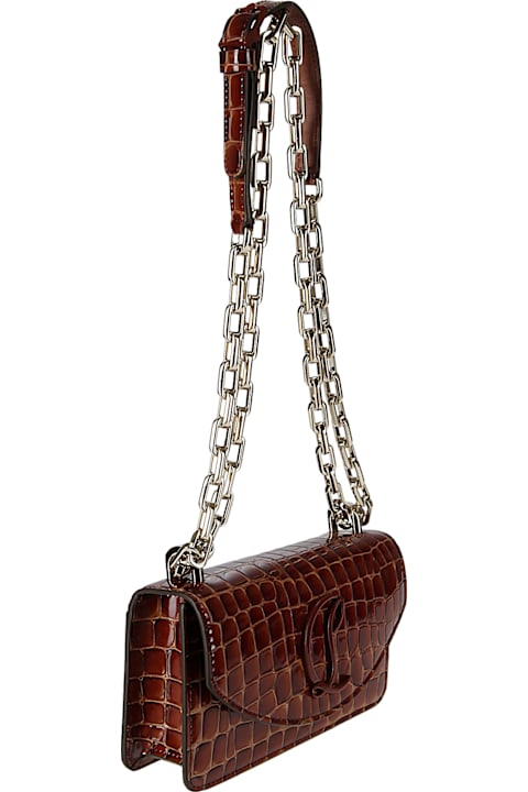 Christian Louboutin حقائب الكتف لـ السيدات Christian Louboutin Loubi54 Chain Crossbody Small