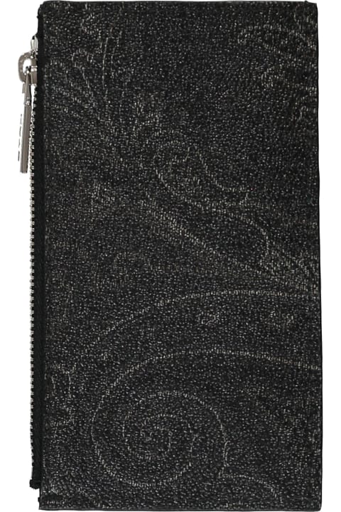 Wallets for Women Etro Faux Leather Card Holder