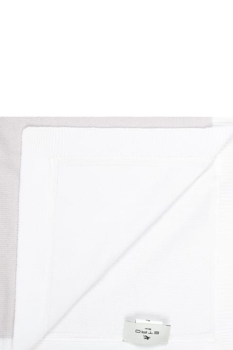 ベビーボーイズ Etroのアクセサリー＆ギフト Etro Grey Blanket Set For Babykids With Pegaso