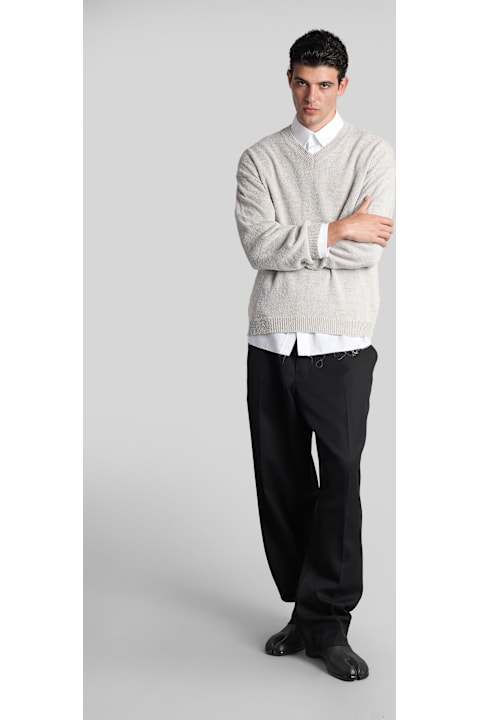 Maison Margiela لـ Kids Maison Margiela Pants In Black Cotton