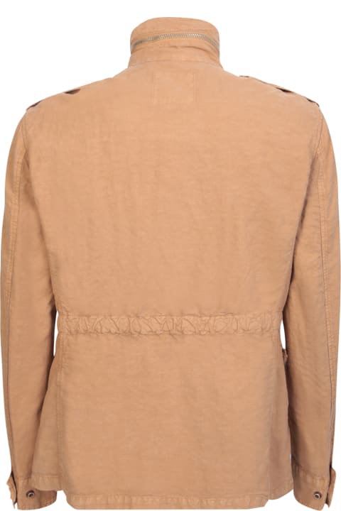 メンズ Original Vintage Styleのコート＆ジャケット Original Vintage Style Original Vintage Brown Cotton Zip Jacket